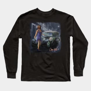 A girl in a dark street Long Sleeve T-Shirt